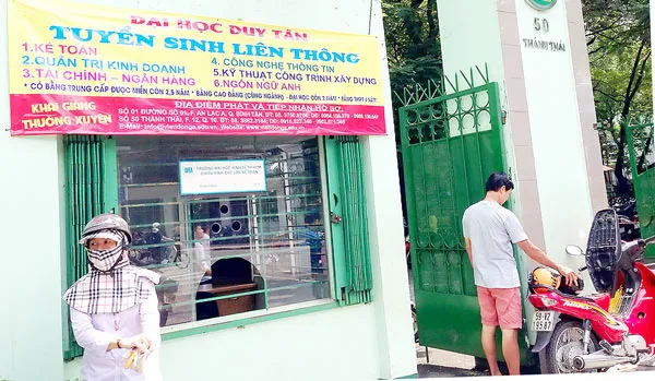 Vụ “Rầm rộ liên kết tuyển sinh không phép” - Yêu cầu các đơn vị sai phạm giải trình, khắc phục hậu quả